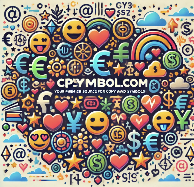 Copy and Paste Symbols